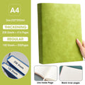 Ultra-Thick A4 Notebook 100&208 Sheets Soft Pu Cover Blank And Horizontal Line Inner Page Office Meeting Diary Study Stationery