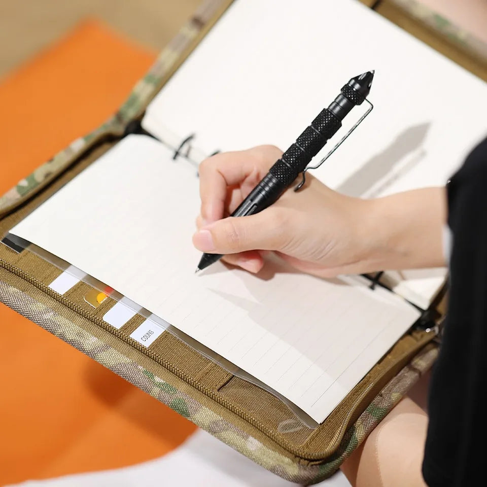 Tactical Stationery Outdoor Tactical Notepad Loose-leaf Removable A5 Notebook Case