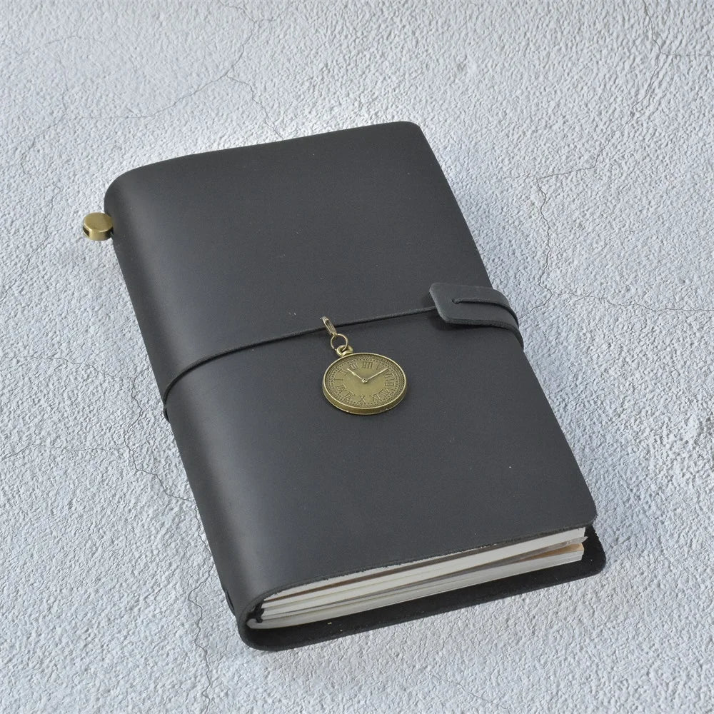 100% Genuine Leather Journal Refillable Travel Notebook Retro DIY Handmade Diary Sketchbook School Office Gift Customized